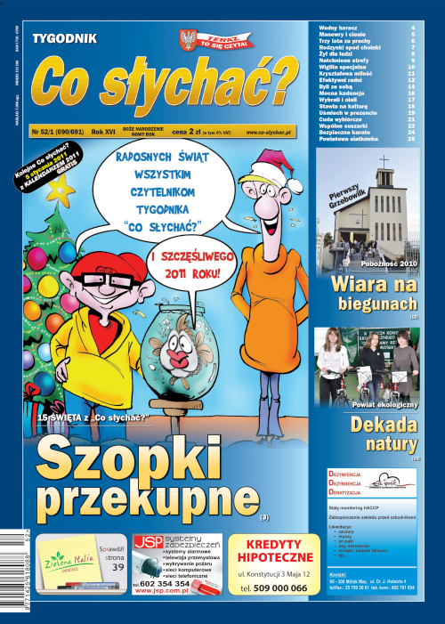 Okładka gazety Co słychać? - nr 1 (691) 2011